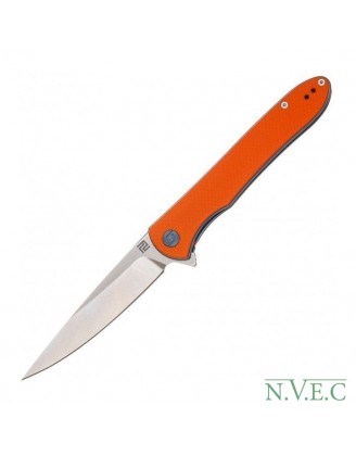 Нож Artisan Shark Black Blade, D2, G10 Flat ц:orange