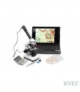 Микроскоп школьный в кейсе 40х-1024х с видеоокуляром