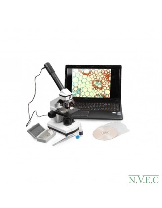 Микроскоп школьный в кейсе 40х-1024х с видеоокуляром