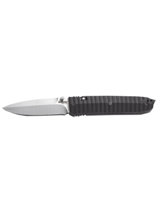 Нож LionSteel Daghetta лезвие 80 мм, рукоять - анодированный алюминий, чёрная