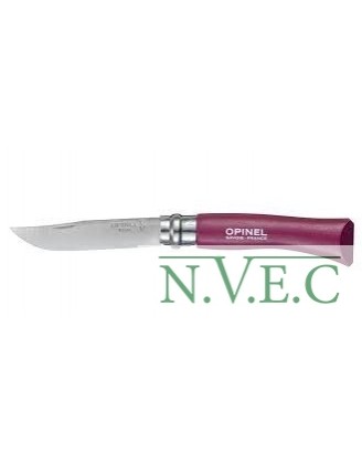 Нож Opinel серии COLORED TRADITION N°07 inox, нержавеющая сталь, рукоять - фиолетовая