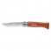 Нож Opinel серии COLORED TRADITION N°08 inox, нержавеющая сталь, рукоять--красная, с темляком