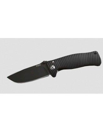 Нож LionSteel SR ALUMINUM лезвие 78 мм чёрное, рукоять - анодир алюм, цвет чёрный