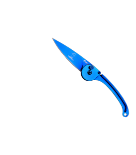 Нож Tekut Pecker C Fashion, лезвие 65 общ.160, нерж.сталь, цв-синий+чехол и коробка