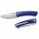 Нож LionSteel TiSpine лезвие 85 мм, рукоять - титан, цвет синий, глянцевый
