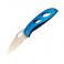Нож Tekut Pengu Fashion, лезвие 99 общ.170, рук-алюм, цвет-синий, клипса на ремень