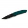 Нож Sanrenmu EDC, лезвие 68 мм чёрное, рукоять зелёная, крепление на ремень