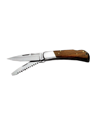 Нож Maserin лезвие 75 мм нержавеющая сталь и скиннер, рукоять дерево кокоболо