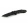 Нож Sanrenmu Outdoor, лезвие 72 мм чёрн, металл рукоять текстурная чёрн, крепление на ремень 12
