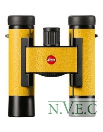 Бинокль Leica Ultravid 10x25 Lemon yellow (водонепрониц.,азотозаполн., стильная цветная кожа)