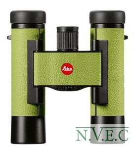 Бинокль Leica Ultravid 10x25 Apple green (водонепрониц.,азотозаполн., стильная цветная кожа)