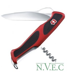 Нож складной, мультитул Victorinox RANGERGRIP 63 One Hand (130мм, 5 функций), красно-черный 0.9523.M